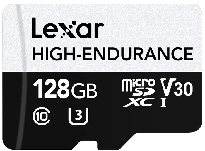Lexar High-Endurance 128 GB Tarjeta de Memoria MicroSDXC UHS-I Clase 10, U3, V30
