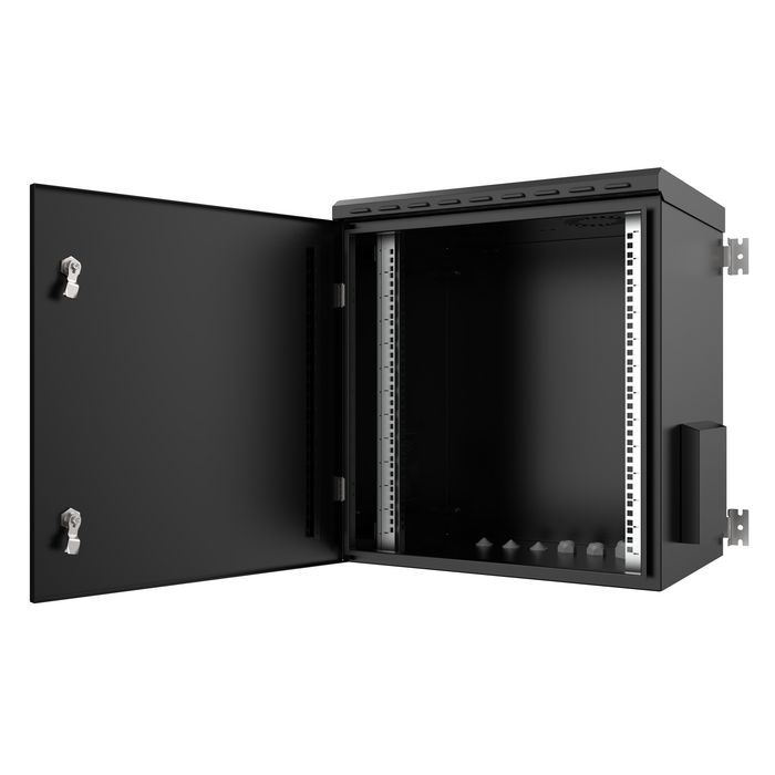 Lanview 12U Armario Rack de Pared 19" 600x450 mm, Puerta de Acero, IP55, Montaje en Pared, RAL9005 Lanview 12U Armario Rack de Pared 19" 600x450 mm, Puerta de Acero, IP55, Montaje en Pared, RAL9005