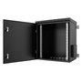 Lanview 12U Armario Rack de Pared 19" 600x450 mm, Puerta de Acero, IP55, Montaje en Pared, RAL9005