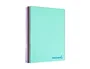 Liderpapel Cuaderno Espiral A6 Micro Wonder Verde Pastel Turquesa 120 Hojas Cuadriculado 5mm