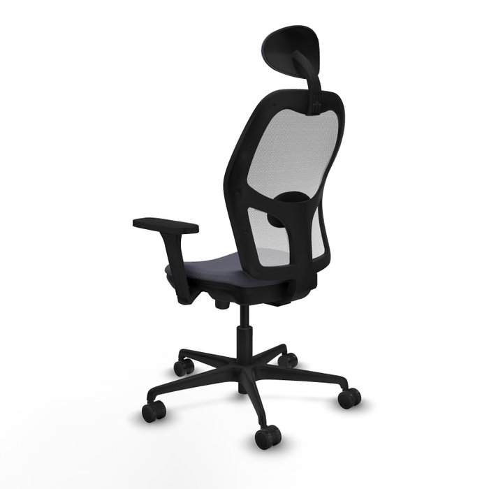 PIQUERAS Y CRESPO Silla de oficina Jorquera con mecanismo Sincro/Traslack, Gris oscuro y Blanco PIQUERAS Y CRESPO Silla de oficina Jorquera con mecanismo Sincro/Traslack, Gris oscuro y Blanco