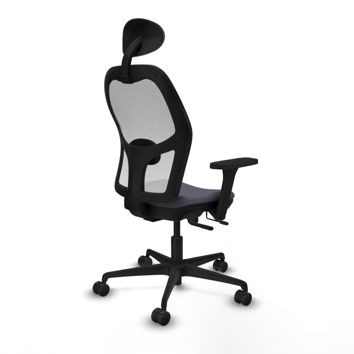 PIQUERAS Y CRESPO Silla de oficina Jorquera con mecanismo Sincro/Traslack, Gris oscuro y Blanco PIQUERAS Y CRESPO Silla de oficina Jorquera con mecanismo Sincro/Traslack, Gris oscuro y Blanco
