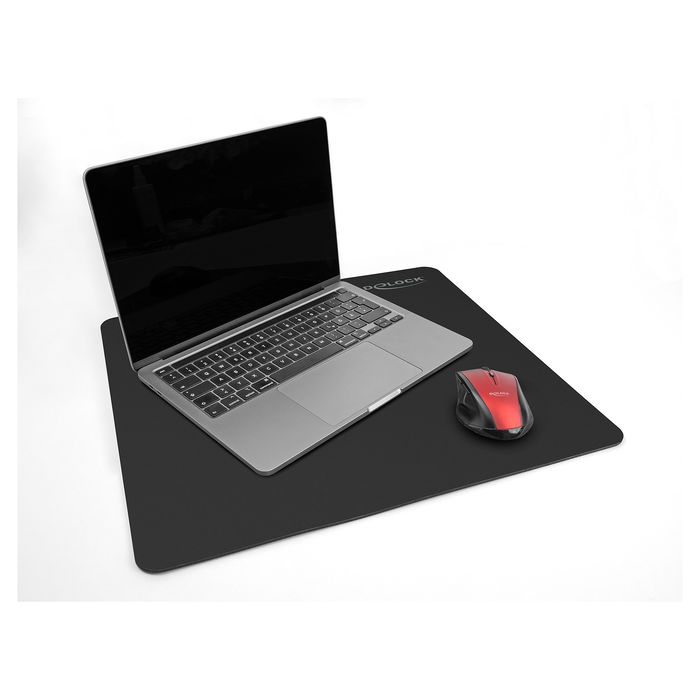 DeLOCK Mauspad Alfombrilla Ratón Negro 450 x 400 mm Recubrimiento de Cristal Glas-Beschichtung DeLOCK Mauspad Alfombrilla Ratón Negro 450 x 400 mm Recubrimiento de Cristal Glas-Beschichtung