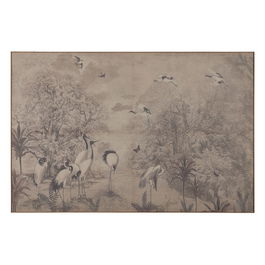 Cuadro Impresión Pájaros Dm-Madera 120 X 3 X 80 cm