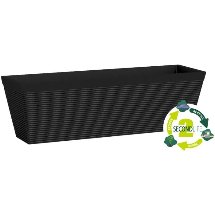 Garden Id Jardinera Green Care Impact Black-Anth 50 x 16 x 16 cm 10 años de garantía 100% reciclado Resistente UV/gel Garden Id Jardinera Green Care Impact Black-Anth 50 x 16 x 16 cm 10 años de garantía 100% reciclado Resistente UV/gel