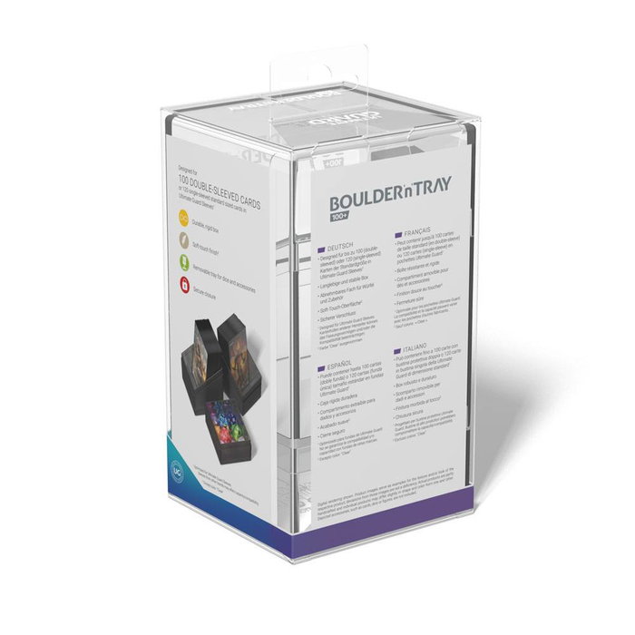 Ultimate Guard Boulder'n'Tray 100+ - Clear Ultimate Guard Boulder'n'Tray 100+ - Clear