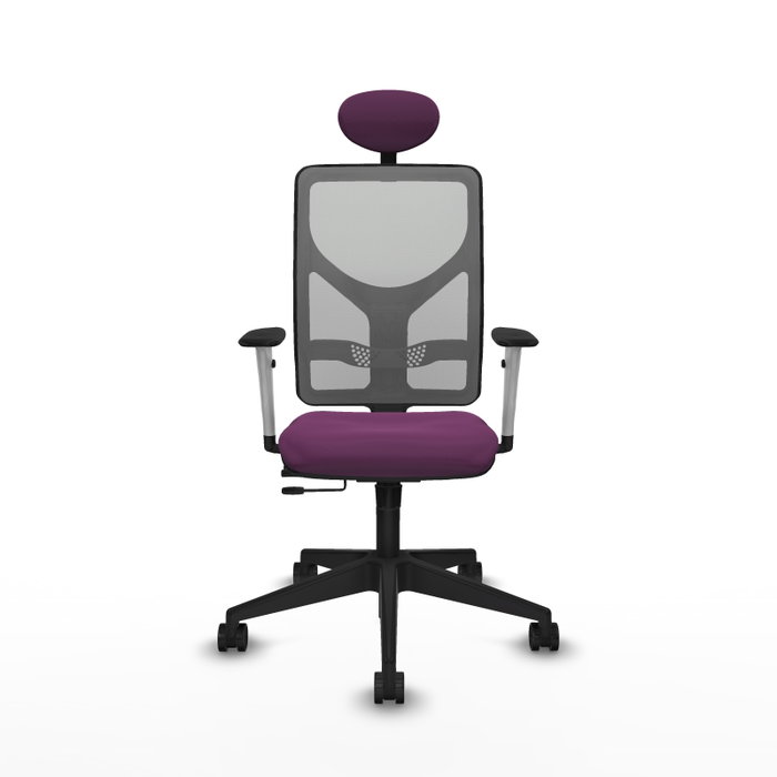 PIQUERAS Y CRESPO Silla de oficina Motilla Morado y Gris