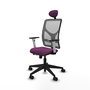 PIQUERAS Y CRESPO Silla de oficina Motilla Morado y Gris