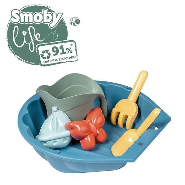 Smoby - Arenero con accesorios para niños, edad recomendada 36 meses