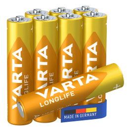 Varta Longlife Baterías AAA (LR03) 1.5V - Pack de 8