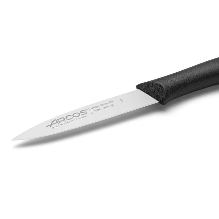 Arcos Cuchillo Mondador Serie Nova 85 mm Hoja Acero Inoxidable Nitrum Mango Polipropileno Arcos Cuchillo Mondador Serie Nova 85 mm Hoja Acero Inoxidable Nitrum Mango Polipropileno