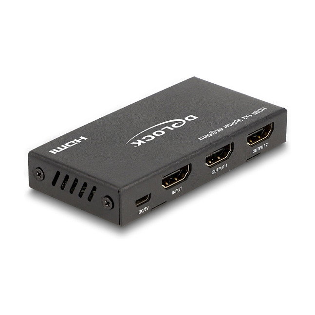 DeLOCK 18651 Divisor HDMI 1 x HDMI entrada a 2 x HDMI salida 4K 60 Hz DeLOCK 18651 Divisor HDMI 1 x HDMI entrada a 2 x HDMI salida 4K 60 Hz