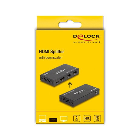 DeLOCK 18651 Divisor HDMI 1 x HDMI entrada a 2 x HDMI salida 4K 60 Hz DeLOCK 18651 Divisor HDMI 1 x HDMI entrada a 2 x HDMI salida 4K 60 Hz