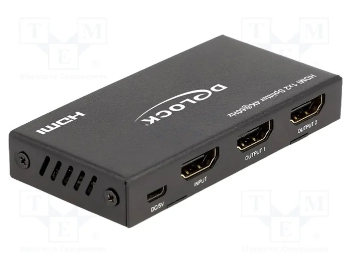 DeLOCK Divisor HDMI 1 x HDMI in a 2 x HDMI out 4K 60 Hz con Downscaler DeLOCK Divisor HDMI 1 x HDMI in a 2 x HDMI out 4K 60 Hz con Downscaler