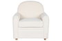 DKD Home Decor Butaca Blanco - Ancho 79 cm, Largo 72 cm, Alto 86 cm - Poliéster y Madera