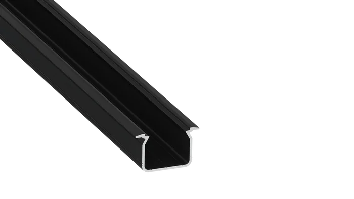 KIMERA UHRE Perfil Aluminio Anodizado Negro con Difusor Opal, Tapones y Clips Sujección 2,02M KIMERA UHRE Perfil Aluminio Anodizado Negro con Difusor Opal, Tapones y Clips Sujección 2,02M