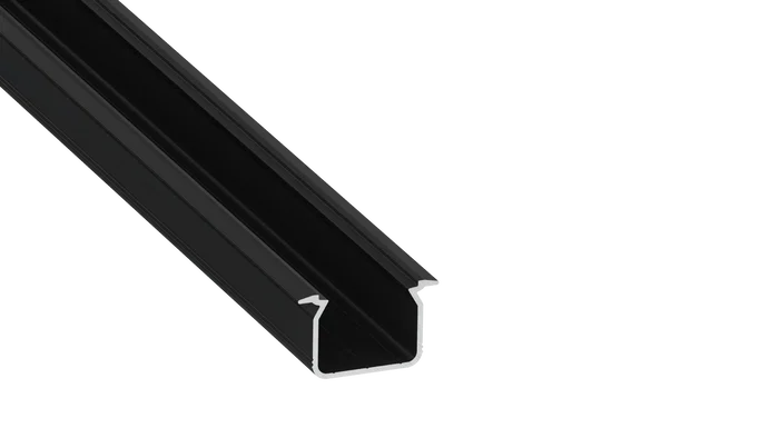 KIMERA UHRE Perfil Aluminio Anodizado Negro con Difusor Opal, Tapones y Clips Sujección 2,02M KIMERA UHRE Perfil Aluminio Anodizado Negro con Difusor Opal, Tapones y Clips Sujección 2,02M