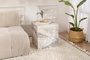 Nordure Mesa Auxiliar Freesia MDF 45x50x45cm Elegante y Sofisticada para Hogar
