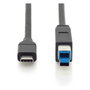 Digitus Cable de Conexión USB-C a USB-B 1,8 m, 5 Gbit/s, Negro