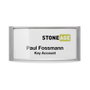 Durable Placas de identificación Classic con imán 34x74 mm, plata, 10 unidades