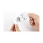 Durable Placas de identificación Classic con imán 34x74 mm, plata, 10 unidades