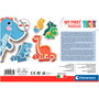 Clementoni My First Puzzle Dinosaurios 20834 - 4 Puzzles Progresivos de 3, 6, 9 y 12 Piezas, Juego Educativo para Niños +2 Años