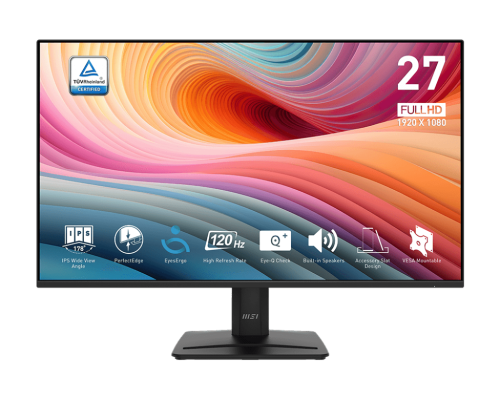 MSI Pro MP275 E2 Monitor 27 pulg. FHD IPS 120Hz Negro