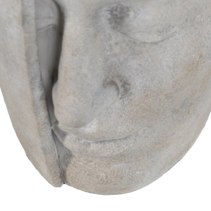 Florero Cara Gris Cemento Decoración 18,50 X 16 X 27,50 cm (Set de 2)