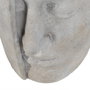 Florero Cara Gris Cemento Decoración 18,50 X 16 X 27,50 cm (Set de 2)