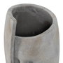 Florero Cara Gris Cemento Decoración 18,50 X 16 X 27,50 cm (Set de 2)
