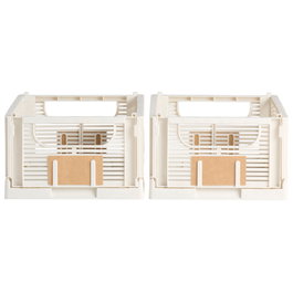 Day Juego 2 Cajas Plegables 25x16,5 cm Blanco 3,3L
