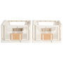 Day Juego 2 Cajas Plegables 25x16,5 cm Blanco 3,3L