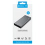 SANDBERG Powerbank 20000 mAh, Carga Rápida USB-C PD 100W con Quick Charge 3.0, Pantalla LED, Aluminio, Color Gris