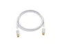 Equip Cable USB-C a USB-C 3.2 Gen 2 (10 Gbps) PD 100W E-Mark, Malla Trenzada 0.5m Plata y Blanco - Ref: 128355