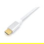 EQUIP 128355 Cable USB-C 3.2 a USB-C Macho Macho 0.5m 10Gbps 100W 5A 4K/60Hz Blanco