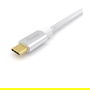 EQUIP 128355 Cable USB-C 3.2 a USB-C Macho Macho 0.5m 10Gbps 100W 5A 4K/60Hz Blanco