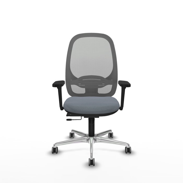 PIQUERAS Y CRESPO Silla de oficina Cilanco con mecanismo Sincro/Traslack y Brazos 3D Gris