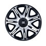 Omp Juego de 4 Tapacubos Speed Ghost Negro-Plata 13 Pulgadas OMPS07031312