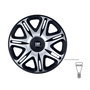 Omp Juego de 4 Tapacubos Speed Ghost Negro-Plata 13 Pulgadas OMPS07031312