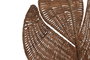 DKD Home Decor Decoración de Pared de Ratán y Metal Hoja Natural Marrón Claro