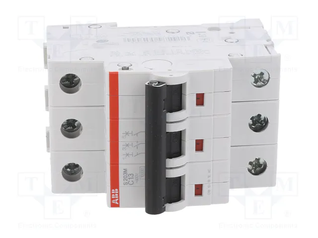 ABB S200M S203M-C13 Interruptor magnetotérmico 13A 3 polos ABB S200M S203M-C13 Interruptor magnetotérmico 13A 3 polos