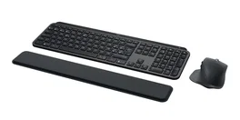 Logitech MX Keys S Combo con MX Master 3S y Reposamanos, Grafito, QWERTY Español