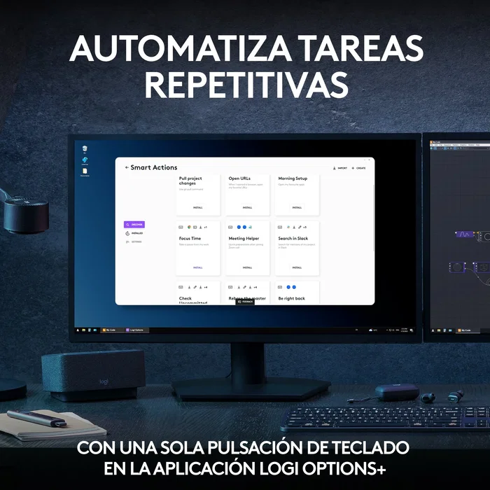 Logitech MX Keys S Combo con Ratón MX Master 3S, Grafito, Español