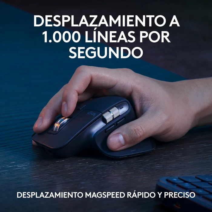 Logitech MX Keys S Combo con Ratón MX Master 3S, Grafito, Español