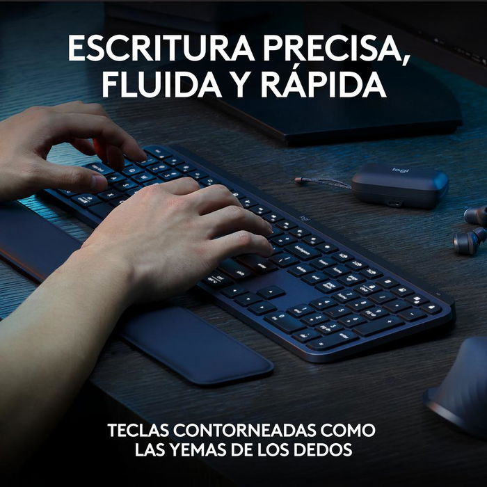 Logitech MX Keys S + MX Master 3S Conjunto Teclado y Ratón Inalámbrico, Receptor Logi Bolt, Compatible con Windows, macOS, Linux y Más, Recargable