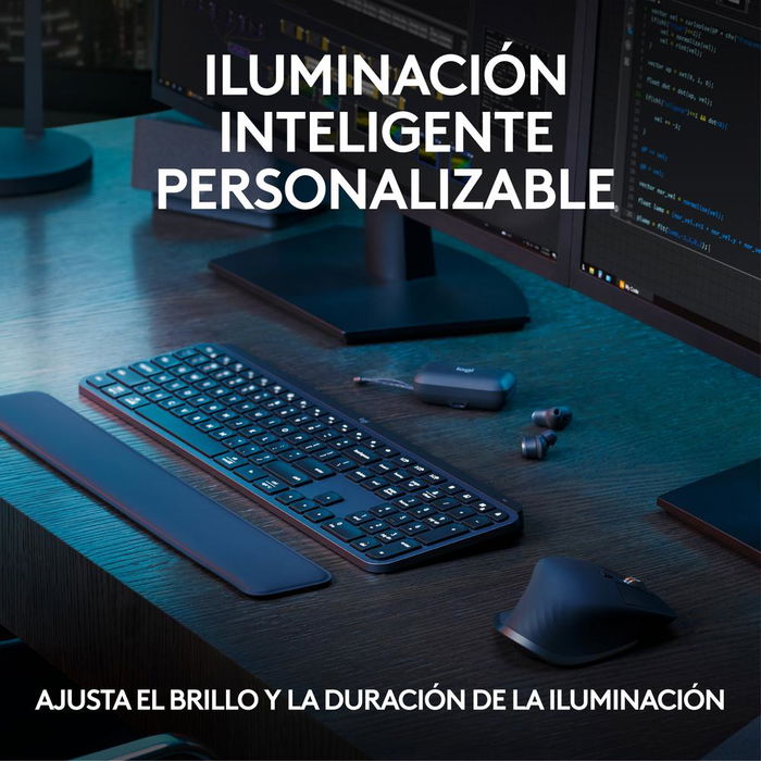 Logitech MX Keys S + MX Master 3S Conjunto Teclado y Ratón Inalámbrico, Receptor Logi Bolt, Compatible con Windows, macOS, Linux y Más, Recargable