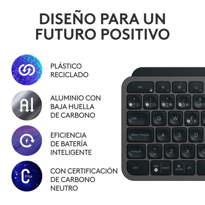 Logitech MX Keys S + MX Master 3S Conjunto Teclado y Ratón Inalámbrico, Receptor Logi Bolt, Compatible con Windows, macOS, Linux y Más, Recargable