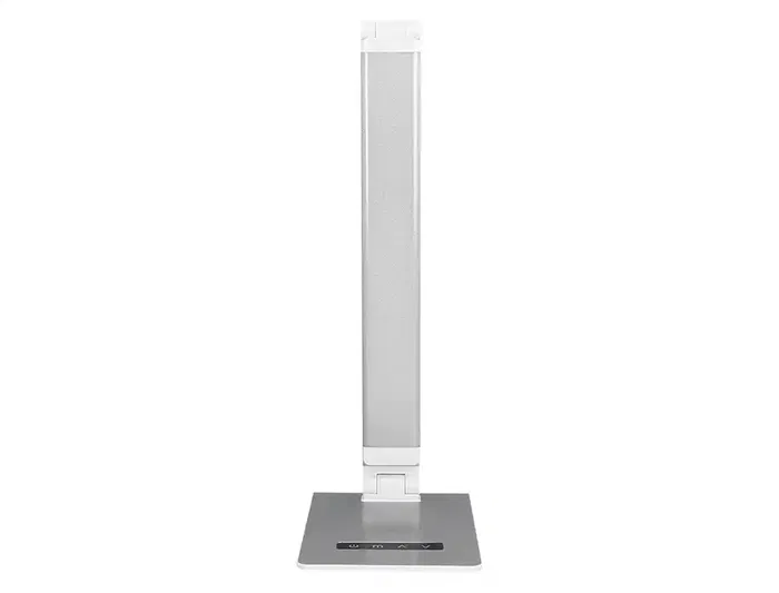 Q-Connect Lámpara de Escritorio Sirio LED 13W 800 Lúmenes | 3 Temperaturas de Color Ajustables, Brazo Articulado 2 Puntos | Control Táctil de Brillo | Color Plata