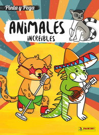 PANINI FONDO, PINTA Y PEGA ANIMALES INCREIBLES - PANINI FONDO