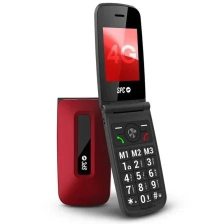 SPC Titan 2 Teléfono Móvil para Personas Mayores 4G Rojo SPC Titan 2 Teléfono Móvil para Personas Mayores 4G Rojo
